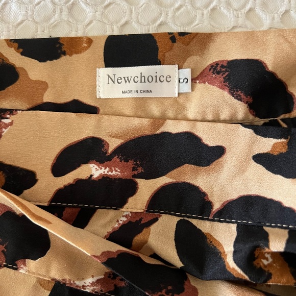 Tie Leopard midi skirt S - Picture 3 of 3